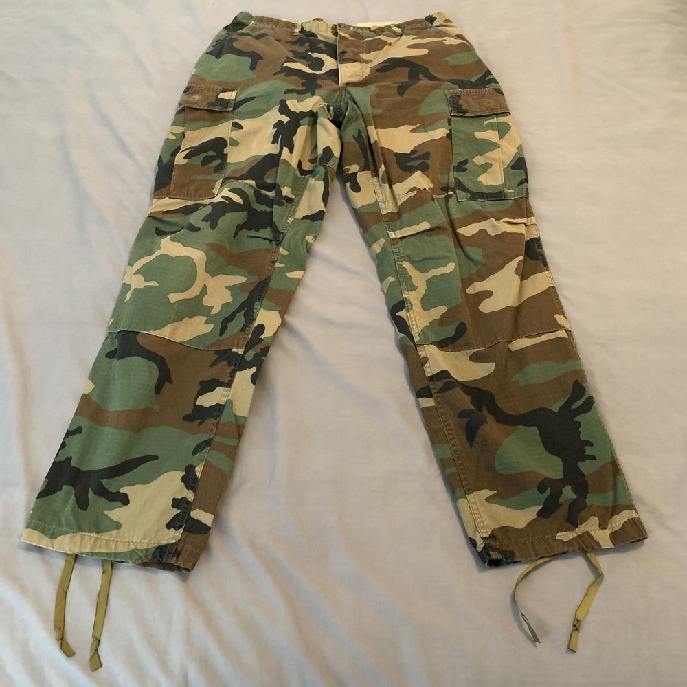 Vintage Propper Pants Mens 34x31 Woodland Camo Cargo BDU‎ Combat Army 80s